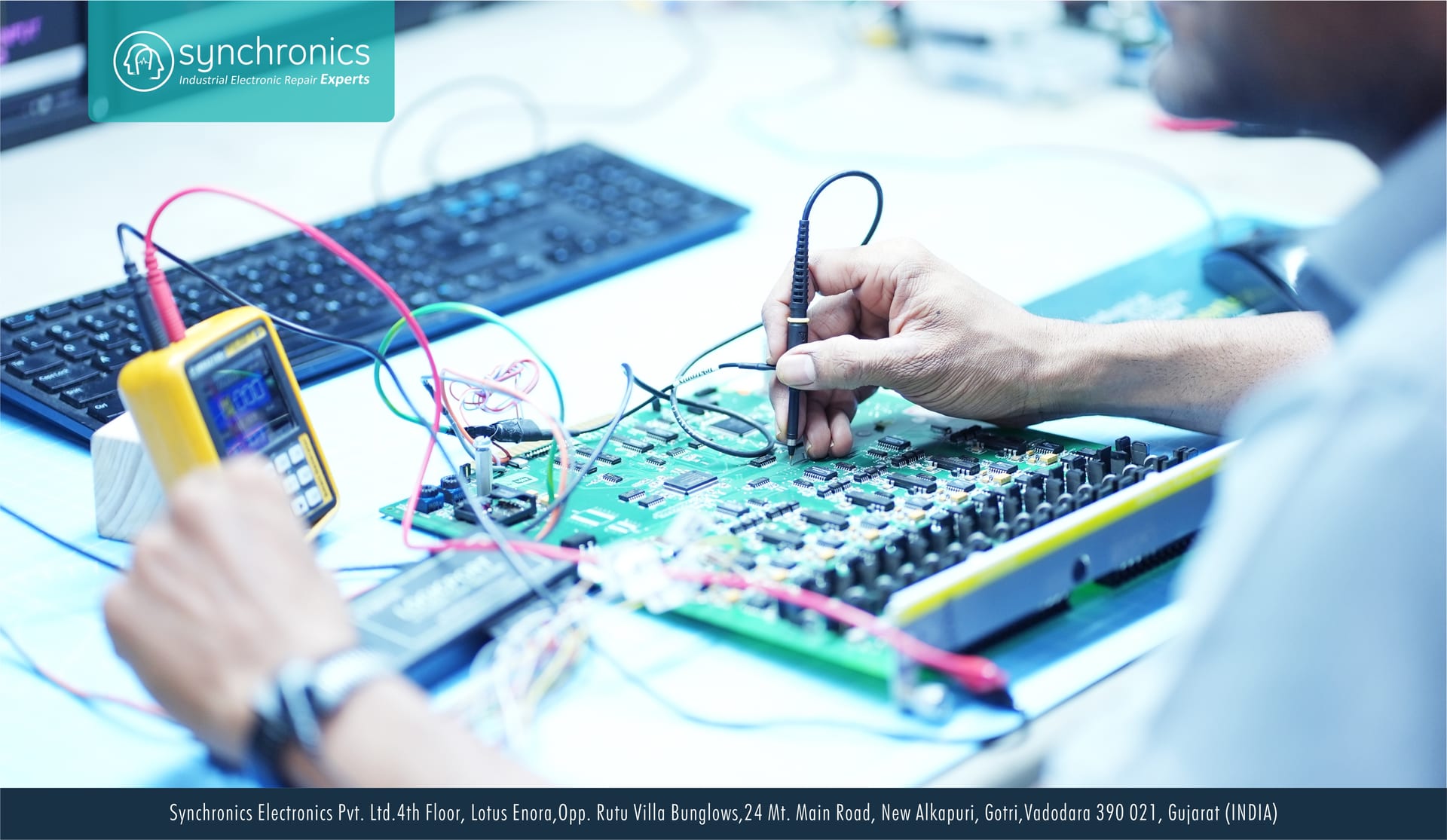Synchronics industrial electronics repair facility — slide 5